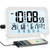 HeQiao Digital Wall Clock Battery Operated,Digital Clock,Desk Clocks with Backlight,Temperature,Humidity Day and Date,Snooze,12/24H Digital Alarm Clock for Bedroom,Home,Office
