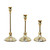 NEOMIOUS 3 Pcs Gold Candle Holders for Table Centerpiece, Gold Taper Candle Holder, Gold Candlestick Holder, Gold Candle Sticks for Christmas, Halloween, Thanksgiving, Dinner Table, Wedding