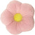 Snuggle Stuffs 13" Minky Flower Pastel Pink Throw Pillow
