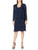 S.L. Fashions Women's Mother of The Bride Two Piece Beaded Jacket Dress, Navy, 8