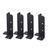 4 Set of Post Anchor Brackets Kit for Wood Fence Deck Post Anchor Base Brackets for Deck Supports, Porch Railing, Handrails and Post Holders,Deck Railing Mailbox
