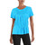 DKNY Womens Rouched Short Sleeve T-Shirt Blue M