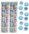 Nikki's Knick Knacks 48 Piece Snowflake Themed Pencils and Erasers,48 Piece Set