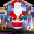 COMIN 6.2ft Christmas Inflatables Outdoor Decorations, Blow Up Santa Claus Holding Gifts Inflatable with Built-in LEDs for Christmas Indoor Outdoor Yard Lawn Garden Decorations COMIN 6.2ft Christmas Inflatables Outdoor Decorations, Blow Up Santa Claus Holding Gifts Inflatable with Built-in LEDs for Christmas Indoor Outdoor Yard Lawn Garden Decorations