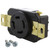 AC WORKS Flush Mount Industrial Locking Grade Receptacle (NEMA L15-20R)