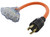 AC WORKS L14-30P 30Amp 4-Prong Locking Plug to NEMA 6-20R 250-Volt Female Connector (Flexible W/Multi-Outlets)