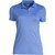 Lands' End Womens Short Sleeve Supima Polo Chicory Blue Petite Medium
