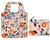Kate Spade New York Reusable Produce Bags, Shopping Tote with Zipper Storage Pouch, Lightweight Foldable Grocery Bag, Floral Garden