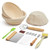 Kootek Banneton Bread Proofing Basket Set of 2, Sourdough Bread Baking Supplies, 9 Inch Round Proofing Basket with Bread Lame, Dough Scraper, Basket Cover, Sourdough Starter Kit for Bread Baking