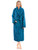 PAVILIA Premium Womens Plush Soft Robe Fluffy, Warm, Fleece Sherpa Shaggy Bathrobe (S/M, Turquoise)