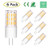 G4 LED Light Bulb, AC/DC 12V 4Watt Non-Dimmable Led Bulb Lighting Equivalent 30W T3 JC Type Halogen Bulb Replacement, G4 Bi-Pin Base, Warm White 2700K-3000K Lamp Bulbs, No Flicker (6-Pack)