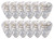 Fender Premium Celluloid 351 Shape Picks, Medium, White Moto - 12 Pack