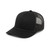 Pacific Headwear Standard Trucker Snapback Braid Cap, Black