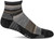 Sockwell Women's Journey Quarter Moderate Compression Sock, Charcoal - S/M