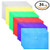 Plastic Envelopes Poly Envelopes - 24 Pack Poly Folders With Snap Button Closure Plastic Folders Premium Quality Document Folder A4 Size 6 Assorted Colors