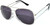 Classic Aviator Sunglasses Smoke Lens Silver Frame Smoke Lens