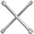 CARTMAN 14" Heavy Duty Universal Lug Wrench, 4-Way Cross Wrench