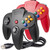 2 Pack USB Wired N64 Controller, miadore Classic N64 PC Gamepad Joystick Controller for Windows PC MAC Linux Raspberry Pi 3 (Black/Red)