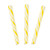 Old Fashioned Candy Sticks, Individually Wrapped, Nostalgic Candy Canes, 80 Pieces (Yellow)