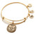 Alex and Ani Path of Symbols Expandable Bangle for Women, Elephant Embossed Charm, Rafaelian Gold Finish, 2 to 3.5 in