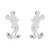 Disney Classic Mickey Mouse Jewelry, Mickey Mouse Stud Earrings, Sterling Silver