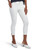 HUE womens Ankle Slit Essential Denim Capri Hosiery, White, Medium US
