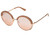 GUESS GU7621 Shiny Beige/Bordeaux Mirror One Size