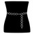 WHIPPY O Ring Metal Waist Chain Belt Women Girls Adjustable Body Link Belts Fashion for Jeans Dresses Silver S WHIPPY O Ring Metal Waist Chain Belt Women Girls Adjustable Body Link Belts Fashion for Jeans Dresses Silver S