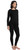 Foucome Maternity Thermal Underwear Set Long Johns Set Top and Bottom Fleece Lined Base Layer Pajama Set for Pregnant Women (Black, M)