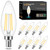 Cotanic Dimmable E12 LED Candelabra Bulb 4000K Daylight, Ceiling Fan Light Bulbs Small Base,60W Equivalent,Type B Bulb for Chandelier,Vintage B11 LED Candle Shape with Clear Glass,600LM,8 Pack