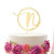 Personalized Letter N Cake Topper, Vinisong Rustic Wedding Cake Topper Initial Cake Topper Monogram Cake Topper Wreath Design Cake Decoration Gold Acrylic Cake Decor Party Decoration
