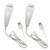 Nunchuck Controller Ayoho Pack of 2 White Replacement Nunchuk Controller for Nintendo Wii Wii U Video Game