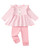18 Months Girl Clothes Toddler Baby Girl Outfits Stripe Shirt Top Pink Pants Fall Winter Little Girl Clothes 2T Outfit for Girl 18-24 Months