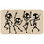 AnyDesign Halloween Welcome Doormat Halloween Scary Skeletons Front Door Mat Rustic Non-Slip Door Rugs Indoor Outdoor Carpet Floor Mat for Farmhouse Home Office Yard Garden Decor, 17 x 29 in