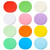 240 Pcs 5.9 In Round Cutouts Paper Circles Assorted Color Paper Round Cut-Out Accents Construction Paper Circles Shape Die Cuts for Kids DIY Craft Project Back to School Classroom Bulletin Board Decor