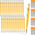 Gueevin 24 Pcs Mechanical Pencil Metal Mechanical Pencil Retractable Automatic Drafting Pencils Refills for Writing Drawing Signature (Yellow)