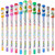 36 Pcs Scented Glitter Color Pen Multicolor Fun Pens Smooth Cute Writing Pen Stationary Kit Smell Good Pens Fruit Flavors Coloring Pen for Girls Kids Arts Crafts School Stocking Stuffers