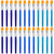 24 Pieces Flat Paint Brushes Watercolor Acrylic Paint Flat Brushes 1 Inch Artist Painting Brush Synthetic Nylon Paint Brushes Wide Paint Brushes for Kids Fine Art Painting Watercolor Oil Painting