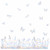 Garden Flower Window Clings Static Clings Butterfly Flower Window Decals Floral Window Clings Anti-Collision Window Stickers for Bird Strikes Prism Vinyl Rainbow Stickers