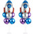 Outer Space Balloons Space Party Table Centerpiece Balloons Stand Kit Rocket Foil Balloons Galaxy Balloons for Outer Space Theme Baby Shower Birthday Party Supplies