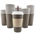 100 Pack - 16 Oz [8, 12, 20] Disposable Hot Paper Coffee Cups, Lids, Sleeves, Stirring Straws To Go