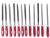 12 Piece Variety Set of Mini Needle Files with Plastic Handles