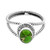 SILVESTO INDIA Green Copper Turquoise Ring Oval 925 Silver Ring December Birthstone Green Gemstone Ring Silver Ring Boho Rings Mistry Gems 925 Silver (5.5)