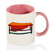 Mousus Two Tone Pink Mug Vibraphone Musical Instrument Coffee Mug Vibraphone Coffee Mug Cup, Unique Gift Idea For Friend, Family Member, 11 OZ