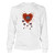 FanPrint Auburn Tigers T-Shirt - Flying-Heart-If13-Ic13-Ds85 - Longsleeve Tee/White/L