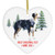 Personalized Name Custom Year Australian Shepherd Blue Merle and Tan First 2023 Christmas Tree Ornaments Gifts New Years 2024 Decorations Winter Heart Ceramic
