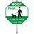 HEIOKEY Woof - Please Clean Up After Your Dog Sign with Stake, 10 x 10 Inches Clean Up After Your Pet Signs with 28 Inch Pole - No Pooping Dog Signs - Pick Up Your Dog Poop Metal Sign for Lawn (Green)