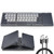 Achort Foldable Bluetooth Keyboard, Tri- Folding Portable Wireless Keyboard with Touchpad, USB Rechargable BT Wireless Keyboard for Android, Windows Laptop Tablet Smartphone