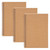 EOOUT 3 Pack Spiral Notebook College Ruled Notebook, 7.48 x 5.11 Inches Journal Sketchbook Soft Kraft Cover,100 Pages/ 50 Sheets for Students Office Business