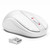 OKIMO Wireless Mouse for Laptop Computer Mouse with USB Receiver 2.4GHz Optical Tracking Computer Cordless Mouse Ergonomic Portable Mouse for PC Mac Laptop Chromebook (White)